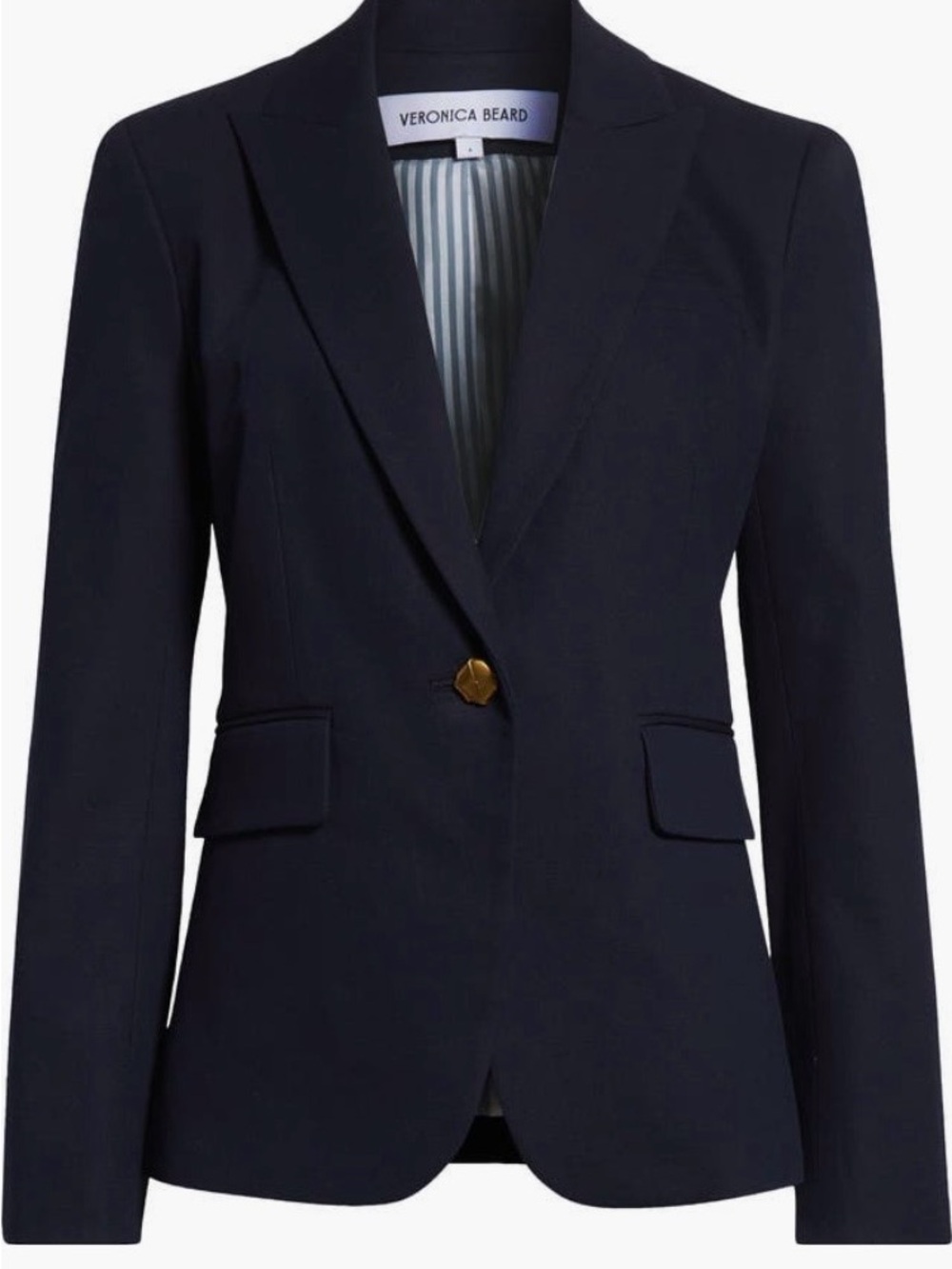Veronica Beard Cutaway Dickey Jacket With Gold Button(Size 8) NWT